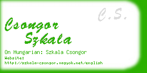 csongor szkala business card